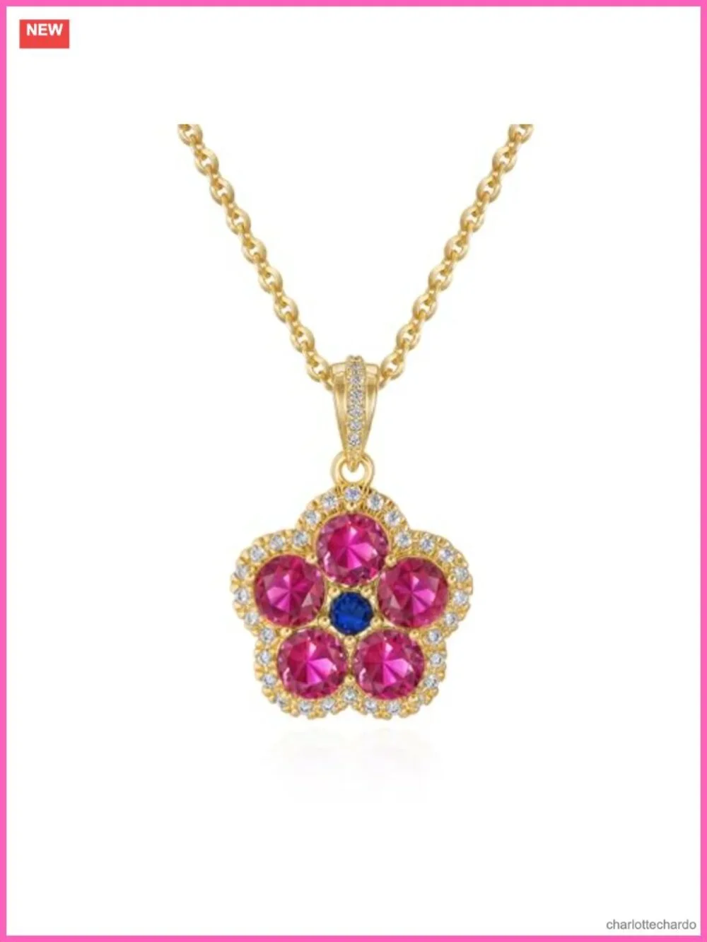 14K Gold Plated Pendant Necklace Dainty Charm Necklace for Women